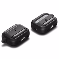 Spigen Rugged Armor viedtālruņa apvalks Apple AirPods Pro 1 / 2 - matēts melns