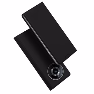 Dux Ducis Skin Pro apvalks Realme 11 Flip kartītes maciņš ar statīvu - melns