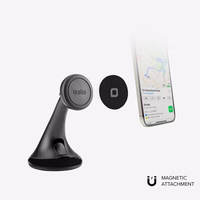 SBS TESUPPWINDWIDEK ar MagSafe saderīgs viedtālruņa turētājs paneļa / vējstikla stiprināšanai - melns