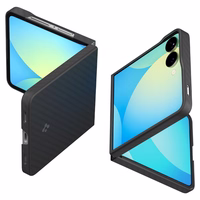 Spigen AirSkin Aramid Viedtālruņa apvalks Samsung Galaxy Z Flip 7 - melns