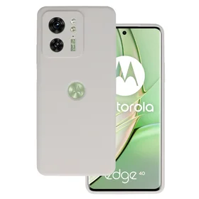 Viedtālruņa apvalks ar Silikona vieglo titāna krāsu Motorola Edge 40 5G