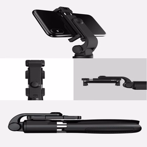 TECH-PROTECT L01S BLUETOOTH SELFIJU NŪJA AR TRIJKĀJI MELNS