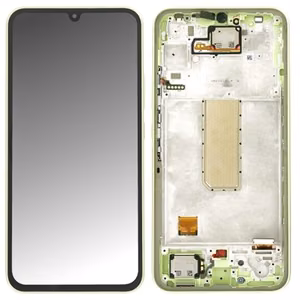 LCD ekrāns Samsung A346 A34 5G 2023 ar skārienjūtīgu ekrānu un rāmi laima oriģināls (servisa komplekts)