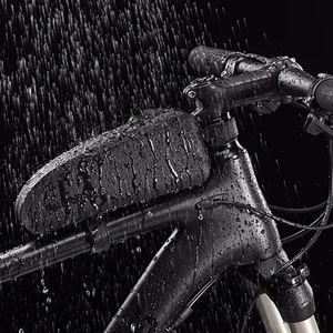Rockbros AS-019-1 ūdensnecaurlaidīga velosipēda rāmja soma, 1.6 l - melna