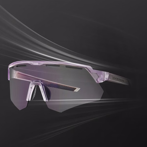 Rockbros polarizētas velosipēda brilles ar UV aizsardzību un korekcijas ieliktni - violetas