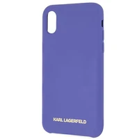 Karl Lagerfeld silikona apvalks iPhone X/Xs - violets