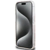 Guess IML GCube Magnētiskais apvalks iPhone 15 Pro - rozā
