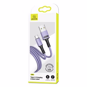USAMS kabelis U52 USB-C 2A Fast Charge 1m violets SJ436USB04 (US-SJ436)