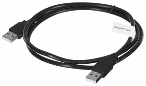 Lanberg CA-USBA-20CU-0010-BK USB kabelis 1m 2.0 USB A melns