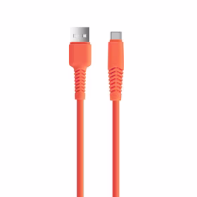 Komplektēšanas kabelis USB - USB-C 1,5 m 2,1A KSA-C-1.5210 oranžs