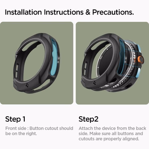 Spigen Liquid Air apvalks pulksteņa Samsung Galaxy Watch 8 Classic 46mm - melns