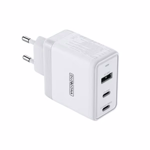 Сетевое зарядное устройство Dux Ducis Duzzona T1 GaN - USB + 2xType C - PD 65W белое