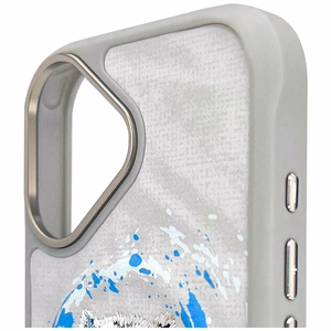 Nimmy Pantera Magnētiskais viedtālruņa apvalks iPhone 16 - gaiši pelēks