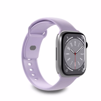 Puro Icon silikona siksniņa Apple Watch 42/44/45/49 mm - lavandas krāsas (2 gab.)