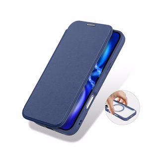 Dux Ducis Skin X Pro Viedtālruņa vāks ar MagSafe un maku - Zils