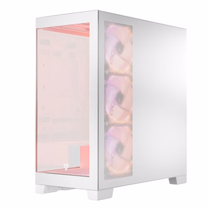 Modecom Volcano SPACE APEX ARGB MIDI Midi Tower balts datora korpuss