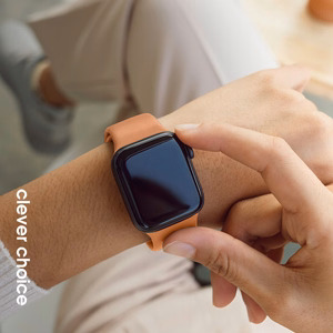 Crong Liquid Apple Watch siksniņa, 38/40/41/42 mm, oranža