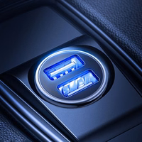 Auto lādētājs Joyroom "C-A06" Balts (2x USB / 3.1A)