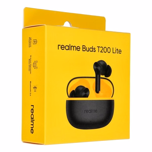 Bezvadu austiņas Realme Buds T200 Lite, melnas