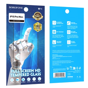 Borofone Aizsargstikls BF6 Diamond Armor Pilns Ekrāns HD Iphone 16 Pro Max - 10 vienības