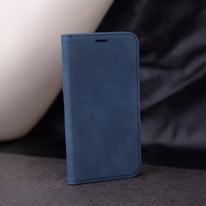Viedais Suede maciņš for Samsung Galaxy A17 4G / A17 5G / A26 5G tumši zils