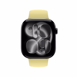 Crong Liquid siksniņa Apple Watch 38 / 40 / 41 / 42 mm, salmu dzeltens