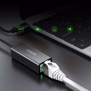 Orico XC-R45-V1 tīkla adapteris USB-C–RJ45, Gigabit Ethernet, 1 Gbps – melns