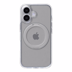 Torras Ostand Pro viedtālruņa apvalks iPhone 16 Plus (Caurspīdīgs)