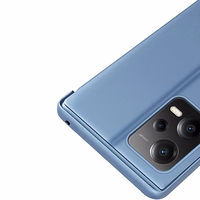 Clear View viedtālruņa apvalks Xiaomi Redmi Note 12 5G / Poco X5 5G ar atveramu vāku rozā