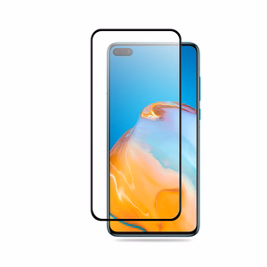 Crong 3D Armor Glass 9H rūdīta stikla ekrāna aizsargs Huawei P40, ar uzstādīšanas rāmi
