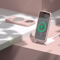 Etteri Silikona mag futrālis iPhone 14 6,1" gaiši rozā krāsā