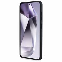 Karl Lagerfeld silikona viedtālruņa apvalks Double Heads un Circle MagSafe Samsung Galaxy S25 melns