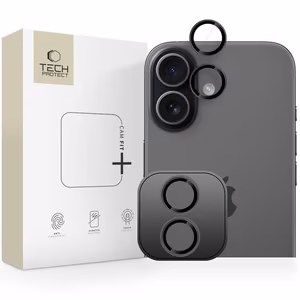 Tech-Protect Camring Fit+ защита камеры для iPhone 17 - чёрный