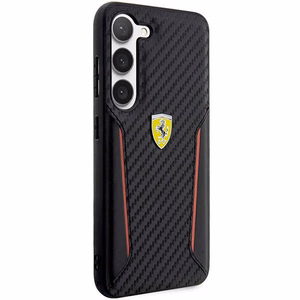 Ferrari FEHCS23MNPYK S23+ S916 melns/melns cietais apvalks Ogles kontrasta malas