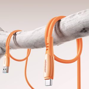 Joyroom S-A59 Vibrant Series 3A USB-A - USB-C Kabelis 1.2m - oranžs