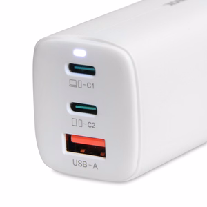iBOX C-65 balts, GaN 65W universāls lādētājs