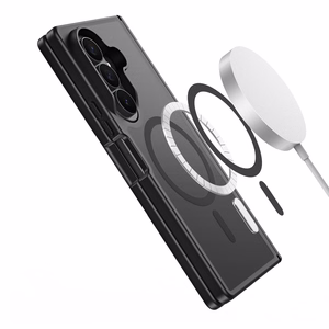 DUX DUCIS YIND maciņš ar MagSafe saderību, paredzēts SAMSUNG Z Fold 8, melns