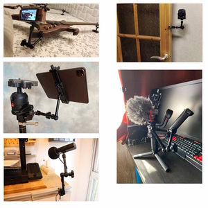 Skavas turētājs fotoaparātam, videokamerai, mikrofonam