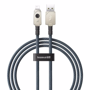 Baseus Unbreakable USB-A uz Lightning kabelis 1 m, 5V-2.4A, balts