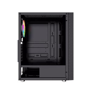 Gembird Fornax 2500 ARGB Gaming ATX Midi Tower ar apgaismojumu melns datora korpuss