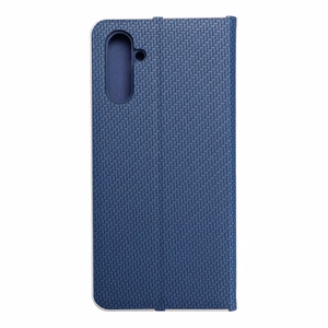 Viedtālruņa apvalks LUNA Book Carbon for SAMSUNG A13 5G / A04S - zils (m)