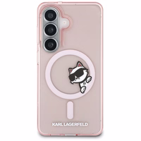 Karl Lagerfeld IML Peekaboo Choupette MagSafe Maciņš for Samsung Galaxy S26 - rozā