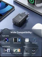 Joyroom JR-TCF20 USB-C PD 20W tīkla lādētājs - balts + USB-C / USB-C kabelis 1m