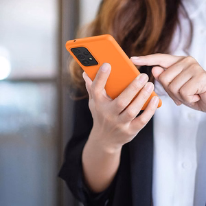 Silikona viedtālruņa apvalks mīksts elastīgs gumijas pārsegs Samsung Galaxy A22 4G zils