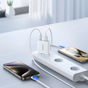 Joyroom tīkla lādētājs JR-TCF14 (A+C) Super Slim 20W (balts)