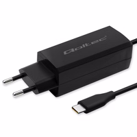 Qoltec 52419 65W GaN Super Fast Charger| 5-20V | 3-3.25A | USB-C 3.1