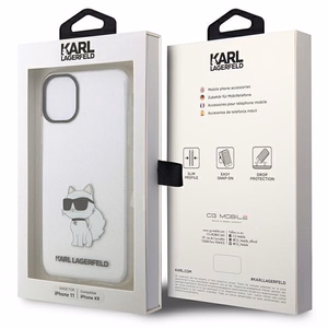 Karl Lagerfeld Ikonik Choupette чехол для iPhone 11 / Xr - прозрачный