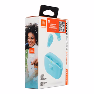 Bezvadu austiņas ANC JBL Wave Buds 2 zilas