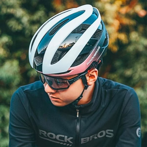 Rockbros 10110004008 velosipēda ķivere, izmērs M - zila un rozā