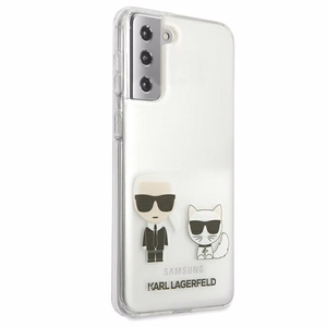 Karl Lagerfeld Karl&Choupette apvalks Samsung Galaxy S21+ - caurspīdīgs